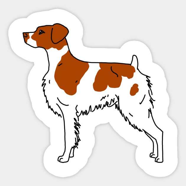 Brittany Dog Sticker by Pam069